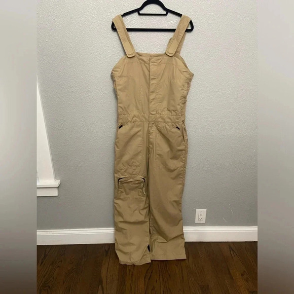 Vintage Tommy Hilfiger jumpsuit overalls carpenter size Large 90's wide‎ leg - Picture 1 of 15